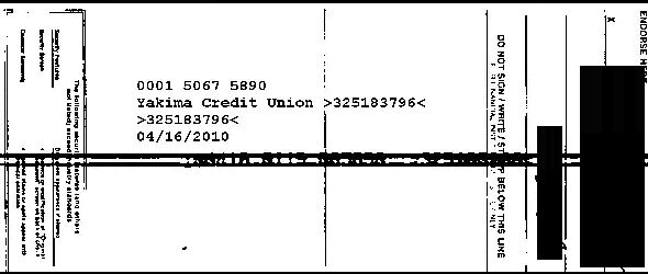 cheque back